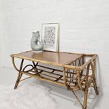 Rattan coffee table