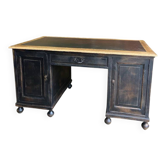 Bureau ancien bois et cuir