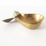 Brass pear trinket bowl