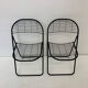 Set of 2 post modern wire chairs by Niels Gammelgaard for Ikea , 1980's