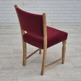 1970s, set of 6 Danish dinning chairs, very good condition, oak wood.