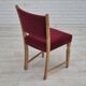 1970s, set of 6 Danish dinning chairs, very good condition, oak wood.