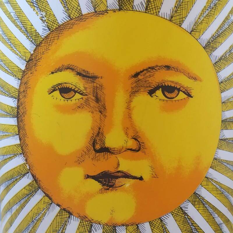 1990s Piero Fornasetti "Sun" Floor Lamp for Antonangeli, Follia Pratica Col