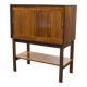 Mid Century Cherry and Teak Linen Cabinet, 1960s