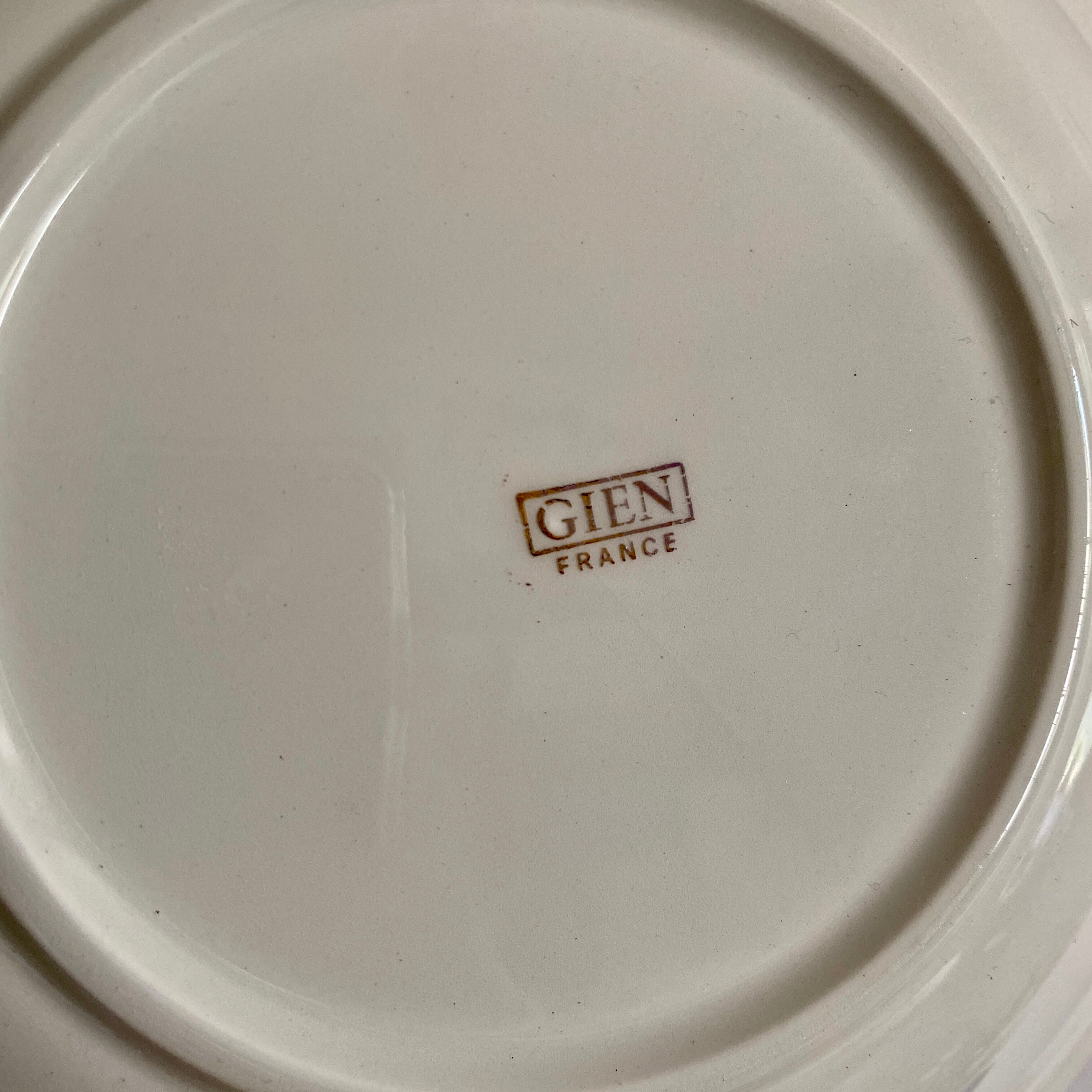 Batch of vintage Hollow Plates Gien