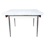 Vintage 60s white formica chrome kitchen table