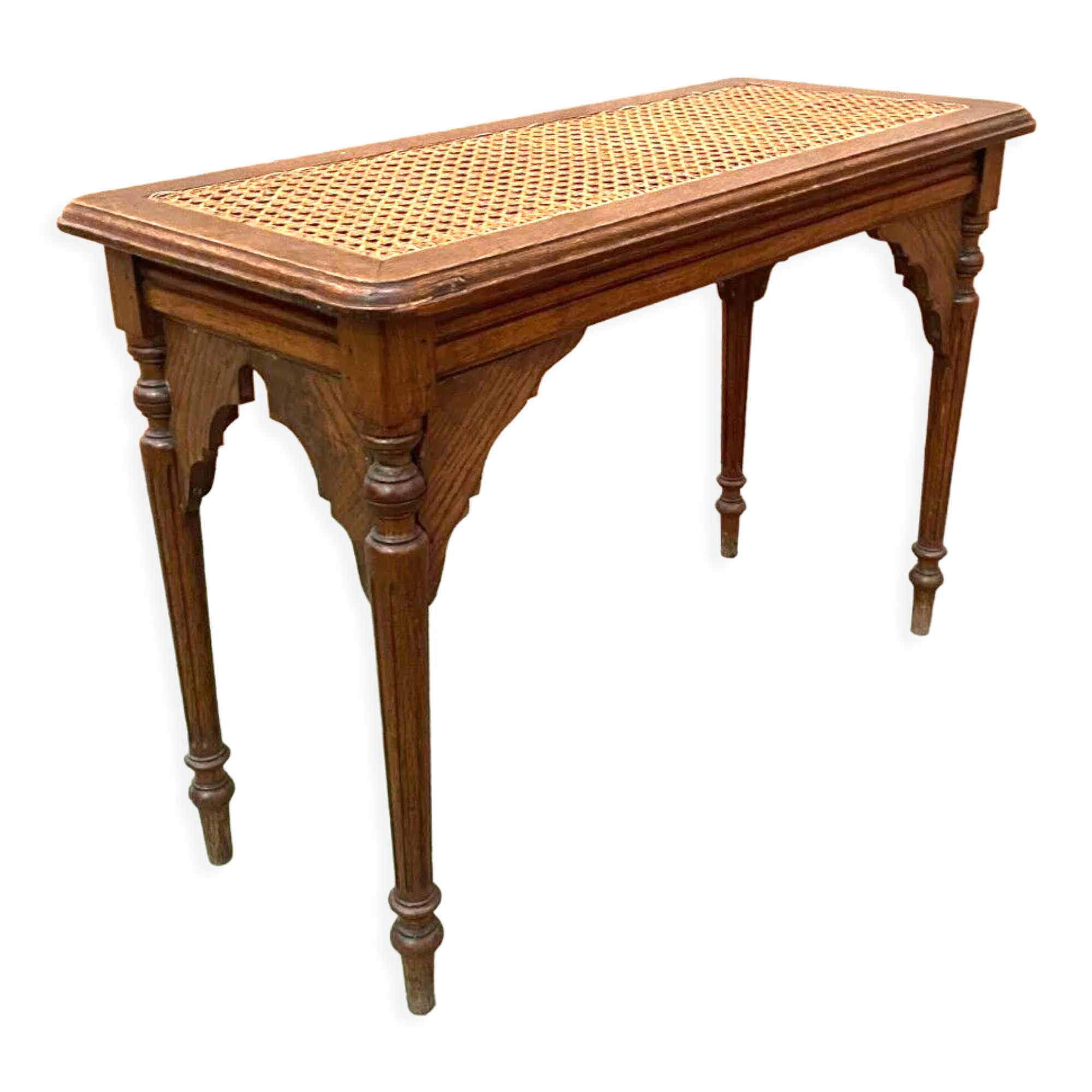 Piano bench in chene XX century