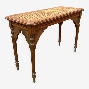 Banquette de piano en chene XX siècle