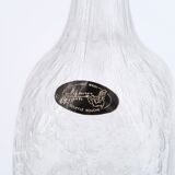 La Rochère transparent bubbled glass carafe, 70s