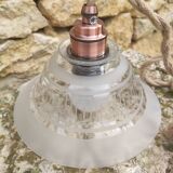 Vintage glass globe portable lamp