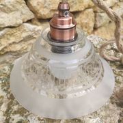 Lampe baladeuse globe vintage en verre