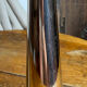 Pair of polished aluminium candlesticks