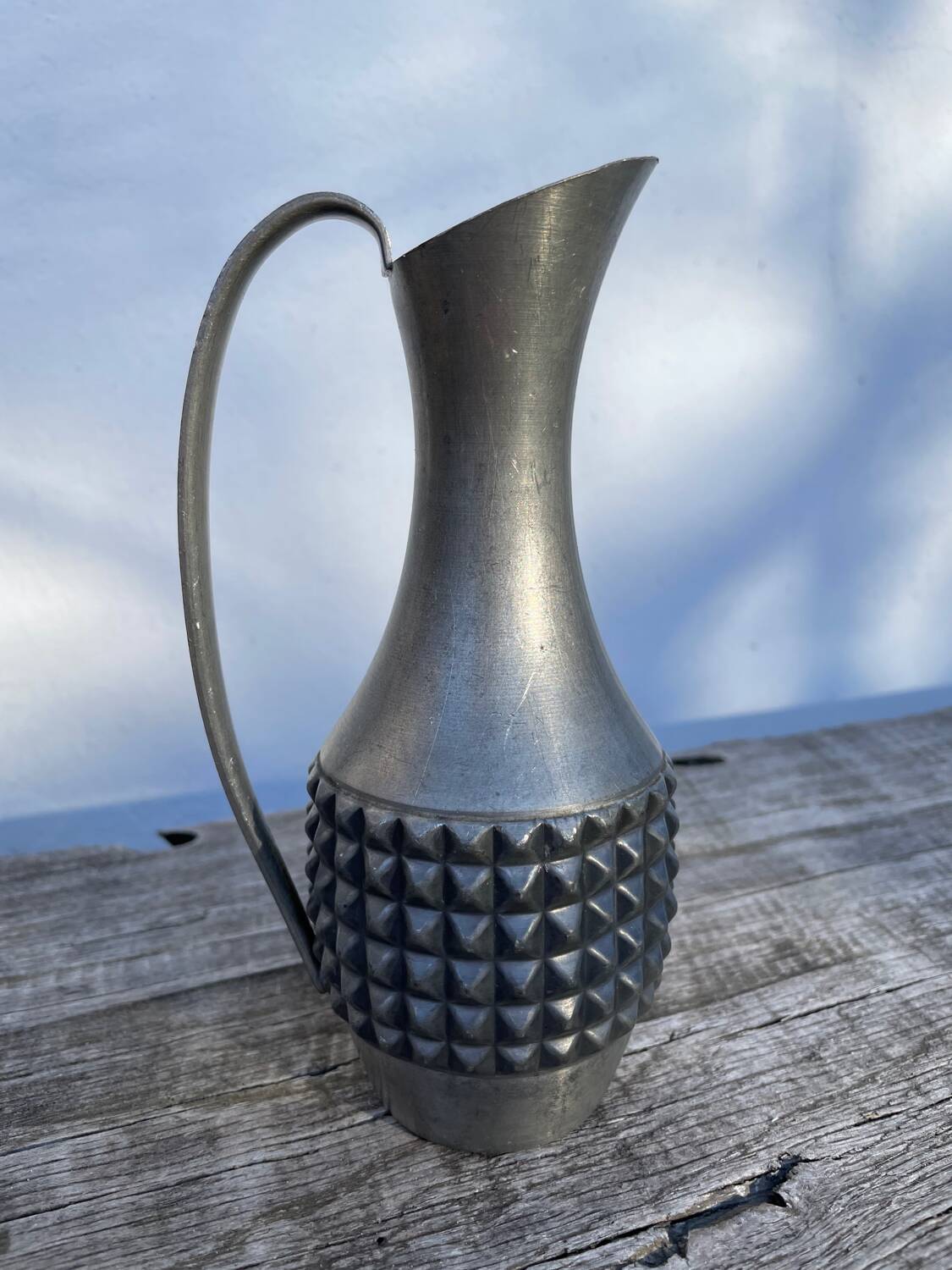 Small pewter vase signed Pewter Mastad Norway