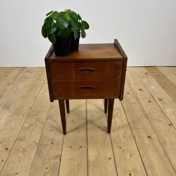 Danish teak bedside table, 1960s