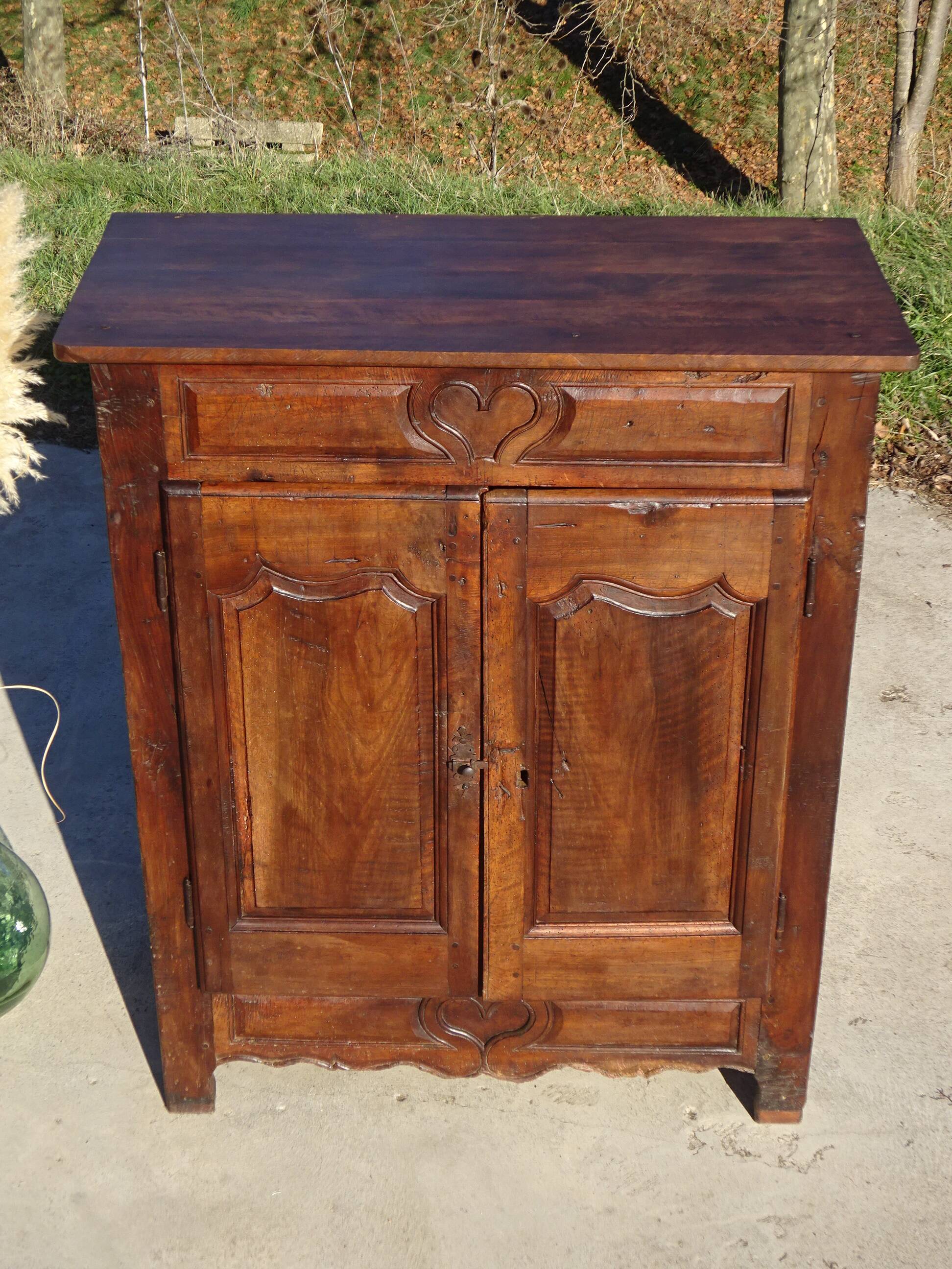 Antique walnut wedding sideboard