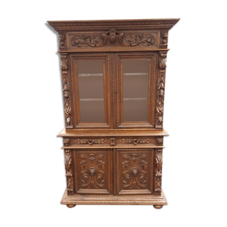 Buffet vitré 2 corps Henri II
