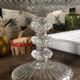 Vintage molded glass stand cup