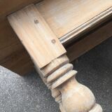 Farm table with cut feet
