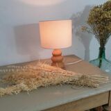 Vintage lamp in natural wood