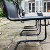 4 Cantilever Mart Stam chairs from the 80s S33 and 1 armchair s34