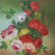 Large painting of a bouquet of flowers 91.5 x 60.5