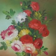 Grand tableau bouquet de fleurs  91,5 x 60,5