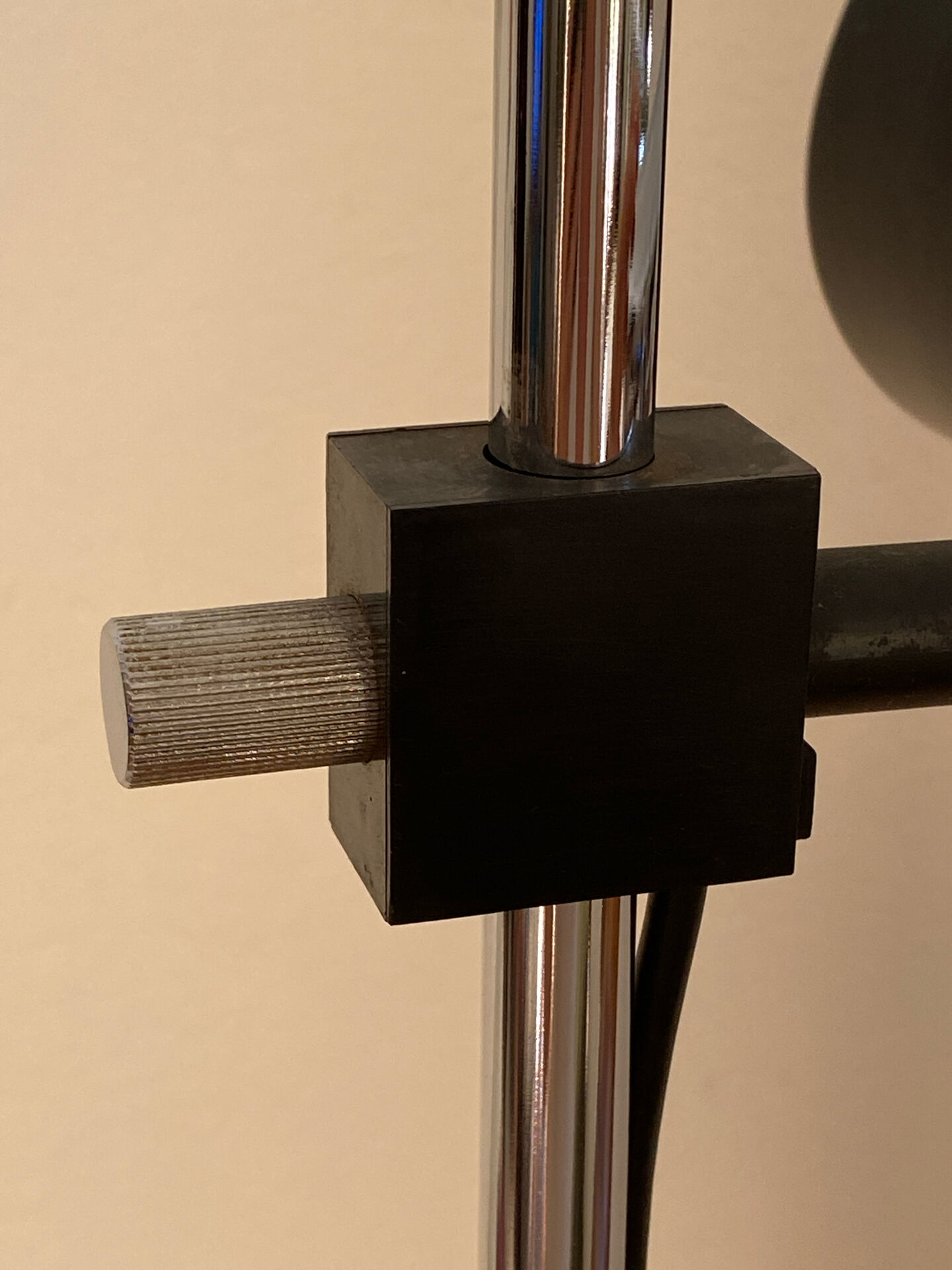 Floor lamp, chrome steel, adjustable, Staff L401