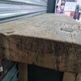 Old oak carpenter's workbench industrial furniture