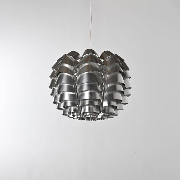 Suspension modèle Orion en aluminium par Max Sauze, France, circa 1970