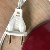 Vintage flexible burgundy metal desk lamp