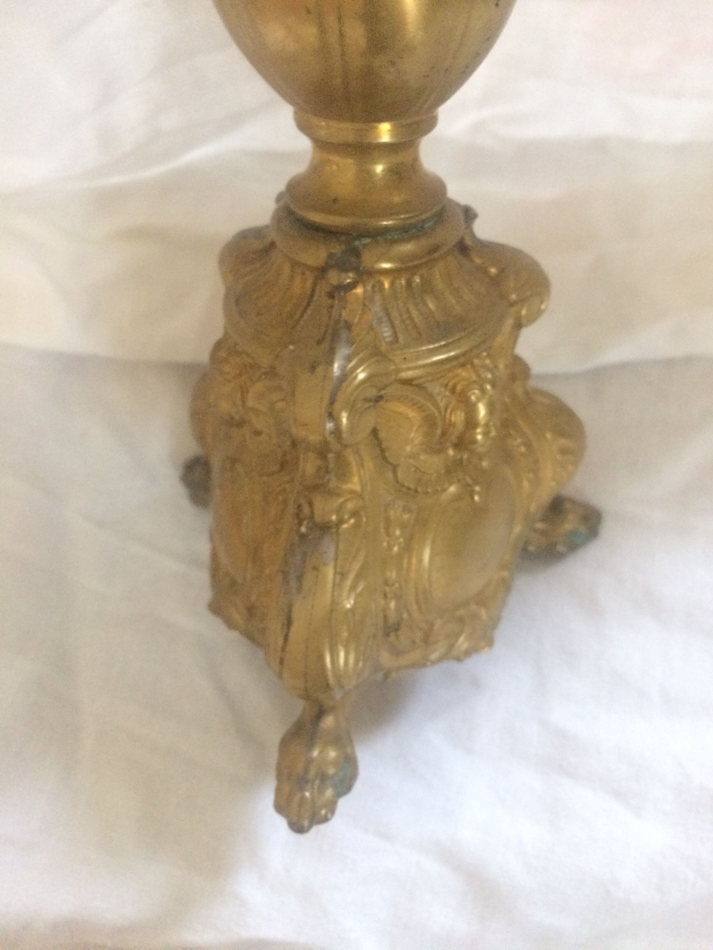 Door candle in bronze Early 20th