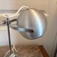 Old Vintage Retro Industrial Silver Metal Eyeball Lamp