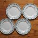 4 assiettes plates en terre de fer modèle "Blériot" Saint Amand et Hamage