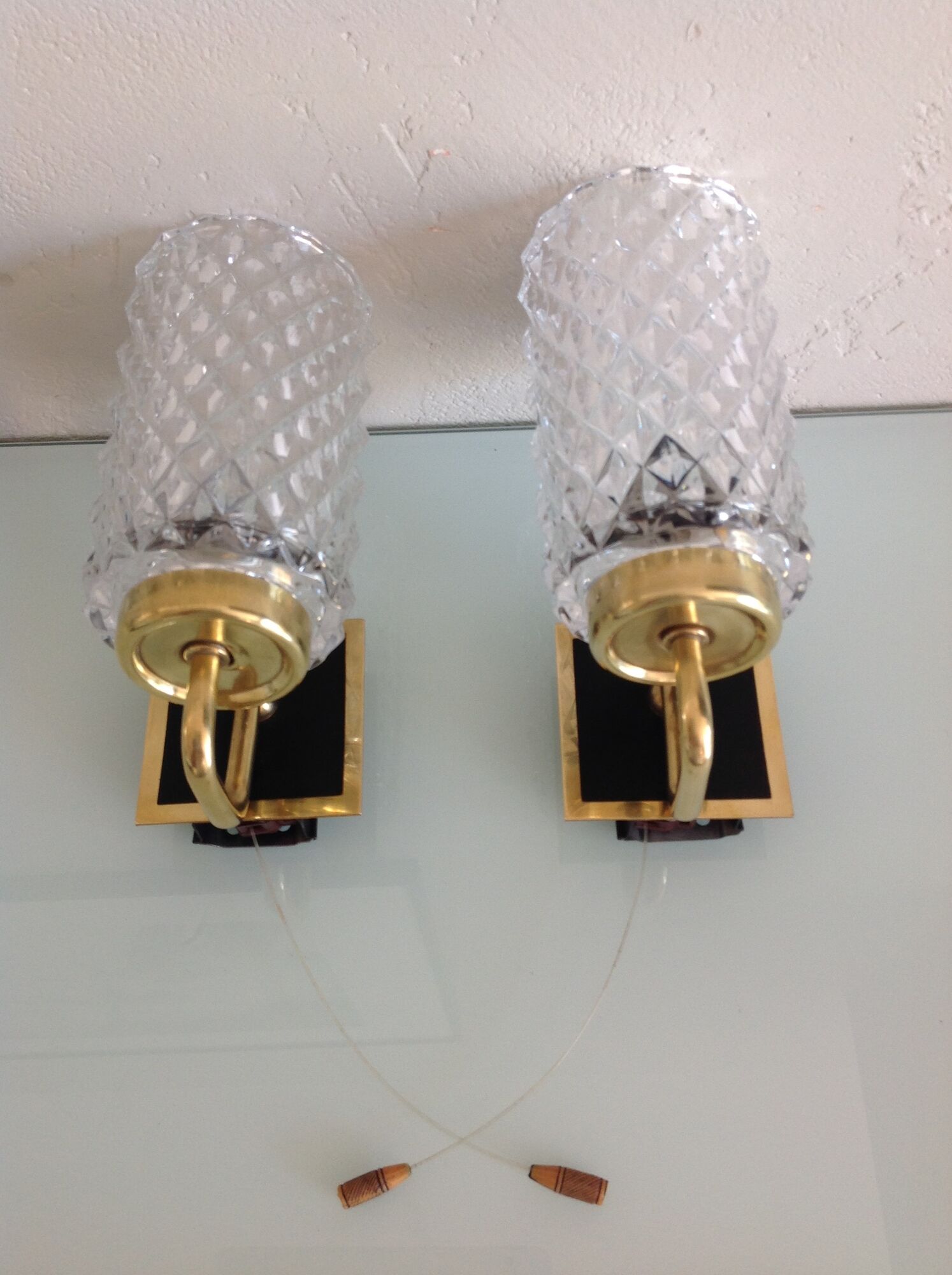 Pair of wall lights - 60s/70s