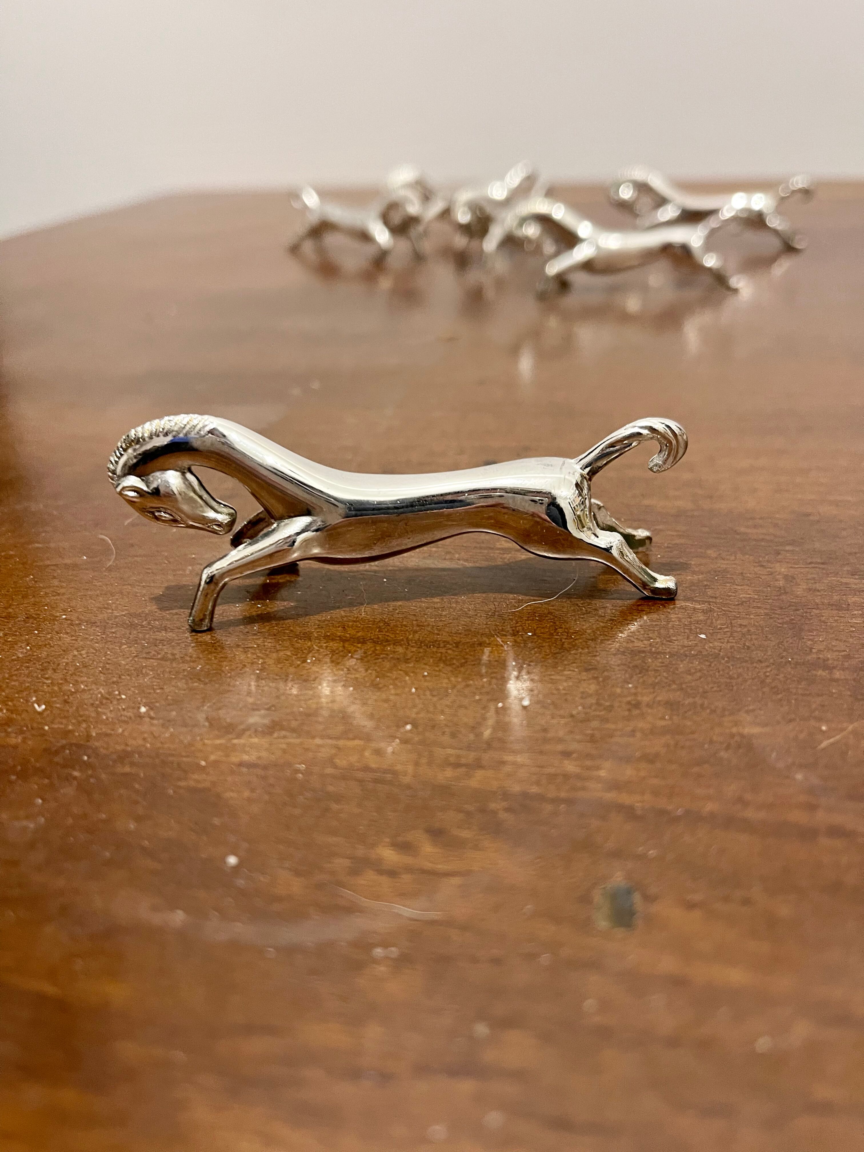 Lot 6 porte couteaux chevaux
