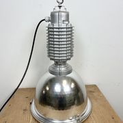 Industrial pendant lamp with glass cover by charles keller for zumtobel, 1990s