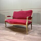 Salon en bois peint de style louis xv xix eme siècle