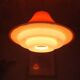 Vintage orange plastic suspension 1980 Lakro