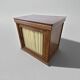Vintage deep wooden display cabinet / mini cabinet