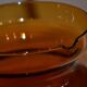 Vintage Hand Blown Brown Glass Pitcher/Carafe with Lid