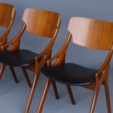Danish Teak Chairs by Arne Hovmand Olsen for Mogens Kold, 1960s, Set of 3