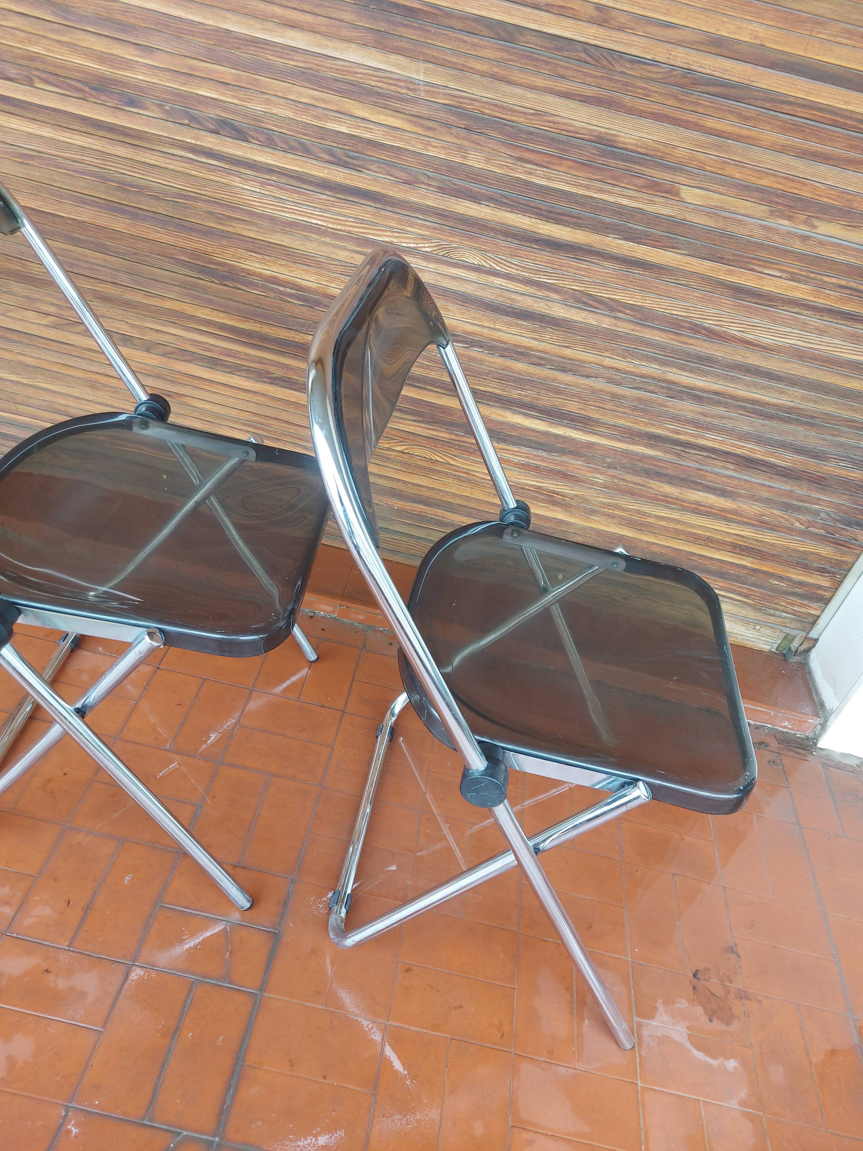2 folding chairs in plexi , Itialienne , 2inn in Lissone