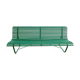 GARDEN BENCH WITH WOODEN SLATS IRON FOOT