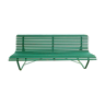GARDEN BENCH WITH WOODEN SLATS IRON FOOT
