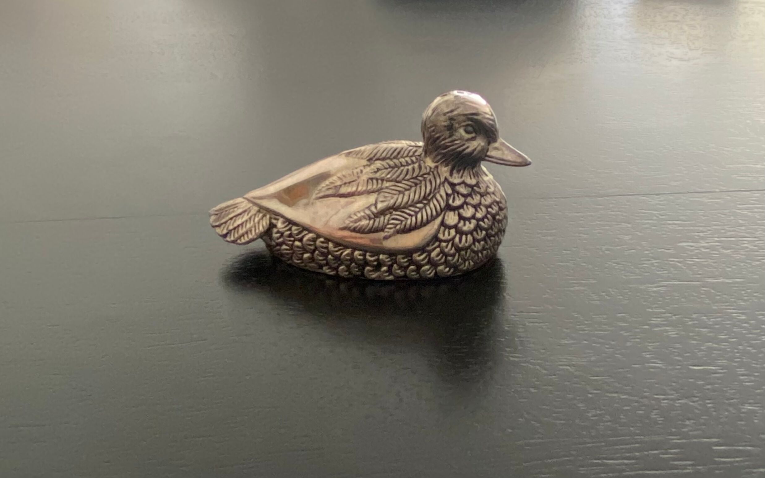Salt and pepper shaker duck form brand silea