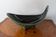 Large sculptural tripod bowl Ceramidi – Black/green glazed ceramic