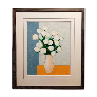 “White flowers” by Gilbert Artaud