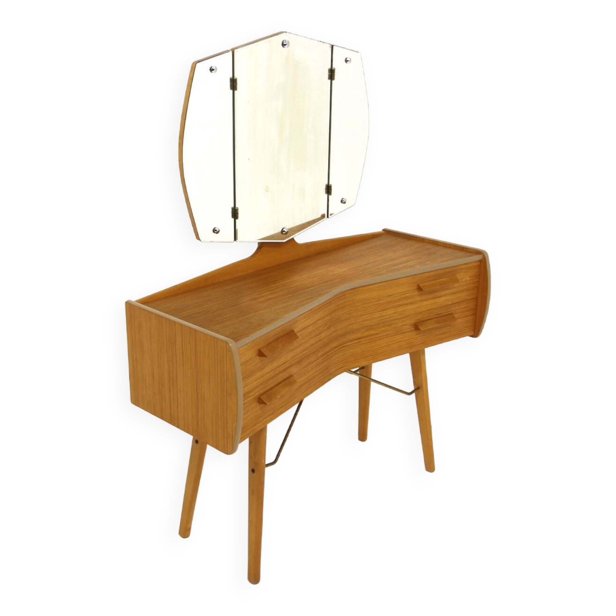 Scandinavian beech dressing table, Sweden, 1960