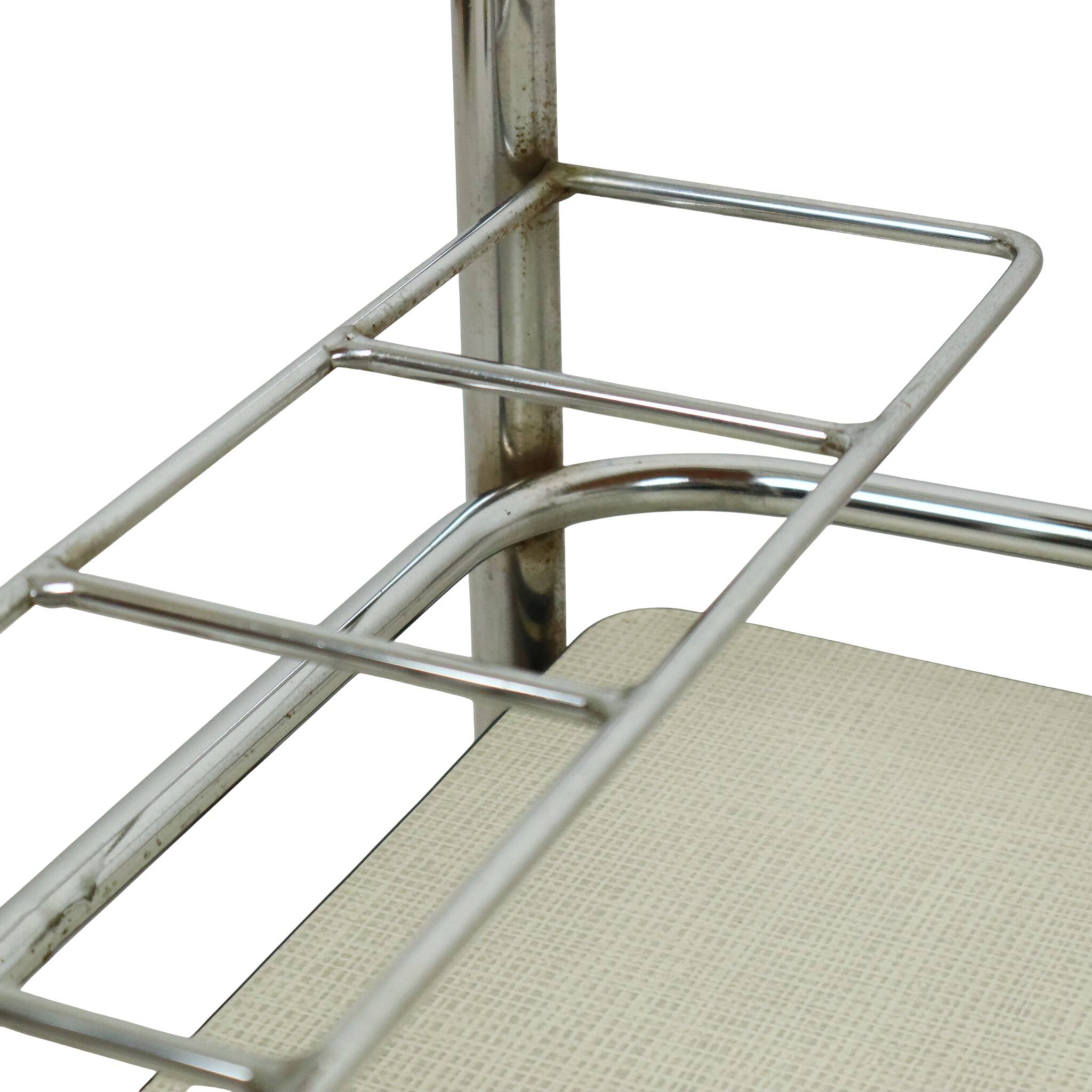 Vintage Drink Trolley Serving Cart Chrome Sixties