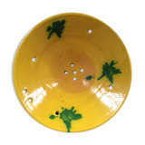 Assiette égouttoir jaune